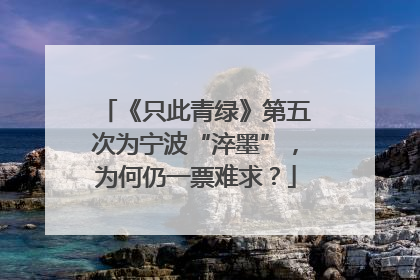 《只此青绿》第五次为宁波“淬墨”，为何仍一票难求？