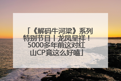 《解码牛河梁》系列特别节目丨龙凤呈祥！5000多年前这对红山CP竟这么好嗑