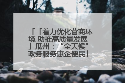 「着力优化营商环境 助推高质量发展」瓜州：“全天候”政务服务惠企便民