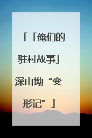 「俺们的驻村故事」深山坳“变形记”