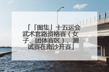 「图集」十五运会武术套路资格赛（女子、团体赛区）、测试赛在南沙开赛