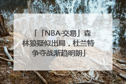 「NBA·交易」森林狼疑似出局，杜兰特争夺战渐趋明朗