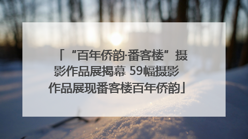 “百年侨韵·番客楼”摄影作品展揭幕 59幅摄影作品展现番客楼百年侨韵