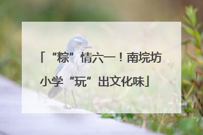“粽”情六一！南垸坊小学“玩”出文化味