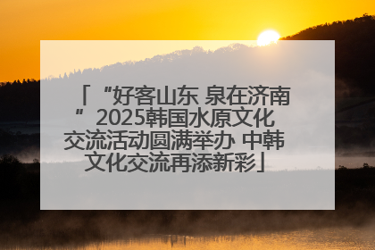 “好客山东 泉在济南”2025韩国水原文化交流活动圆满举办 中韩文化交流再添新彩