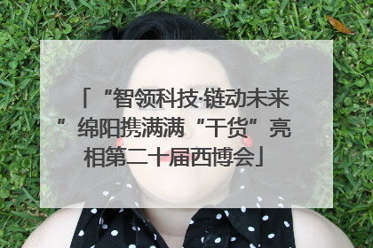 “智领科技·链动未来”绵阳携满满“干货”亮相第二十届西博会