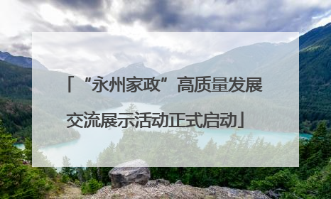 “永州家政”高质量发展交流展示活动正式启动