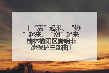 “活”起来、“热”起来、“潮”起来 榆林榆阳区奏响非遗保护三部曲