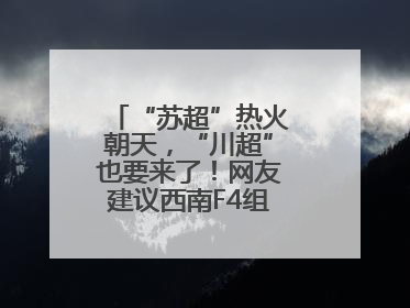 “苏超”热火朝天，“川超”也要来了！网友建议西南F4组建西甲联赛！