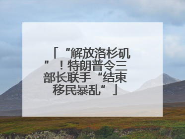 “解放洛杉矶”！特朗普令三部长联手“结束移民暴乱”