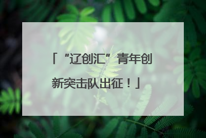 “辽创汇”青年创新突击队出征！
