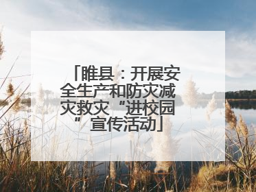 睢县：开展安全生产和防灾减灾救灾“进校园”宣传活动