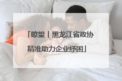 瞭望丨黑龙江省政协精准助力企业纾困