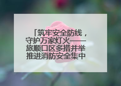 筑牢安全防线，守护万家灯火——旅顺口区多措并举推进消防安全集中整治工作