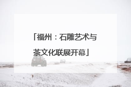 福州：石雕艺术与茶文化联展开幕