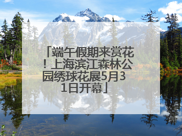 端午假期来赏花！上海滨江森林公园绣球花展5月31日开幕