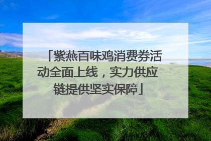 紫燕百味鸡消费券活动全面上线，实力供应链提供坚实保障