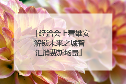 经洽会上看雄安 解锁未来之城智汇消费新场景