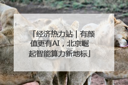 经济热力站｜有颜值更有AI，北京崛起智能算力新地标