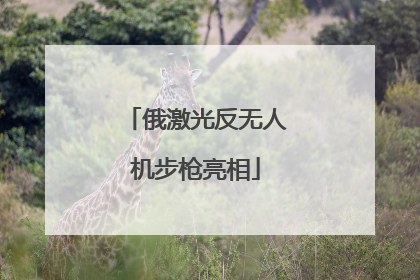 俄激光反无人机步枪亮相
