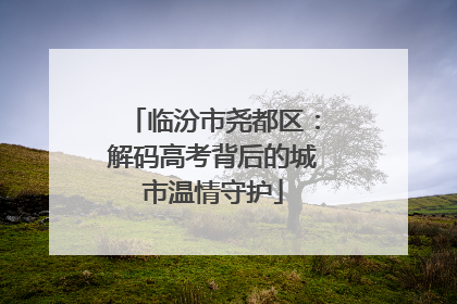临汾市尧都区：解码高考背后的城市温情守护