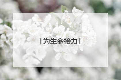为生命接力