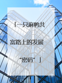 一只麻鸭共富路上的发展“密码”