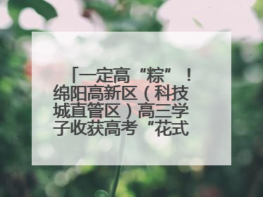 一定高“粽”！绵阳高新区（科技城直管区）高三学子收获高考“花式”祝福