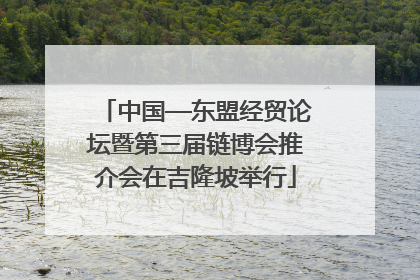中国—东盟经贸论坛暨第三届链博会推介会在吉隆坡举行