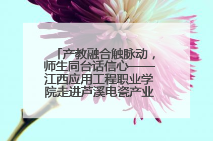 产教融合触脉动，师生同台话信心——江西应用工程职业学院走进芦溪电瓷产业园创新思政课堂