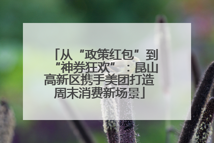从“政策红包”到“神券狂欢”：昆山高新区携手美团打造周末消费新场景