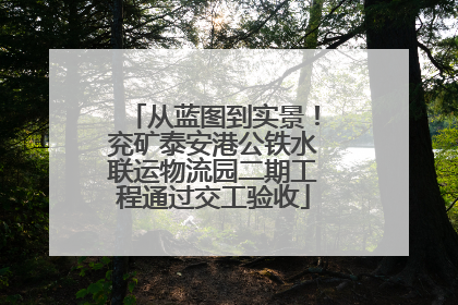 从蓝图到实景！兖矿泰安港公铁水联运物流园二期工程通过交工验收