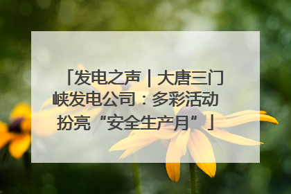 发电之声｜大唐三门峡发电公司：多彩活动扮亮“安全生产月”