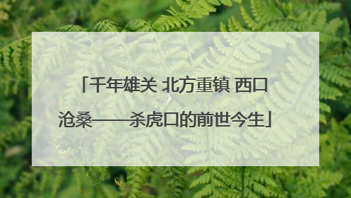 千年雄关 北方重镇 西口沧桑——杀虎口的前世今生