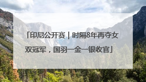 印尼公开赛｜时隔8年再夺女双冠军，国羽一金一银收官