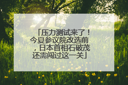 压力测试来了！今夏参议院改选前，日本首相石破茂还需闯过这一关