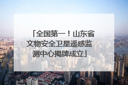 全国第一！山东省文物安全卫星遥感监测中心揭牌成立
