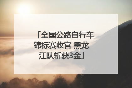 全国公路自行车锦标赛收官 黑龙江队斩获3金