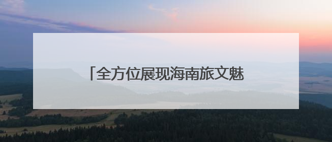 全方位展现海南旅文魅力！“海南之夜”旅游推介暨欢迎活动举办