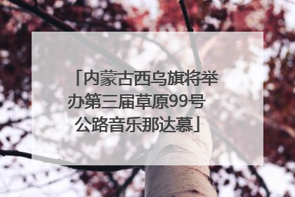 内蒙古西乌旗将举办第三届草原99号公路音乐那达慕