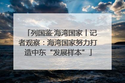 列国鉴·海湾国家丨记者观察：海湾国家努力打造中东“发展样本”