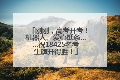 刚刚，高考开考！机器人、爱心纸条……祝18425名考生旗开得胜！