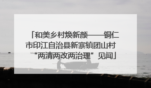 和美乡村焕新颜——铜仁市印江自治县新寨镇团山村“两清两改两治理”见闻