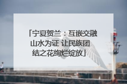 宁夏贺兰：互嵌交融 山水为证 让民族团结之花绚烂绽放