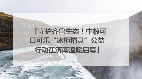 守护齐鲁生态！中粮可口可乐“冰柜精灵”公益行动在济南温暖启幕