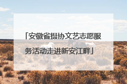 安徽省摄协文艺志愿服务活动走进新安江畔