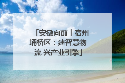 安徽向前丨宿州埇桥区：建智慧物流 兴产业引擎