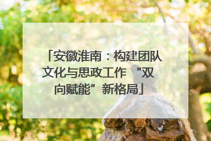 安徽淮南：构建团队文化与思政工作 “双向赋能”新格局