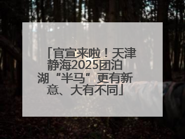 官宣来啦！天津静海2025团泊湖“半马”更有新意、大有不同