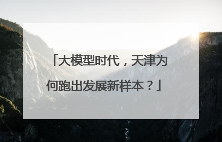 大模型时代，天津为何跑出发展新样本？